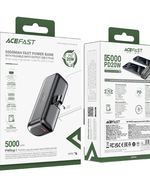 Fast Charge Power Bank M9 PD20W 5000mAh alternate view 4