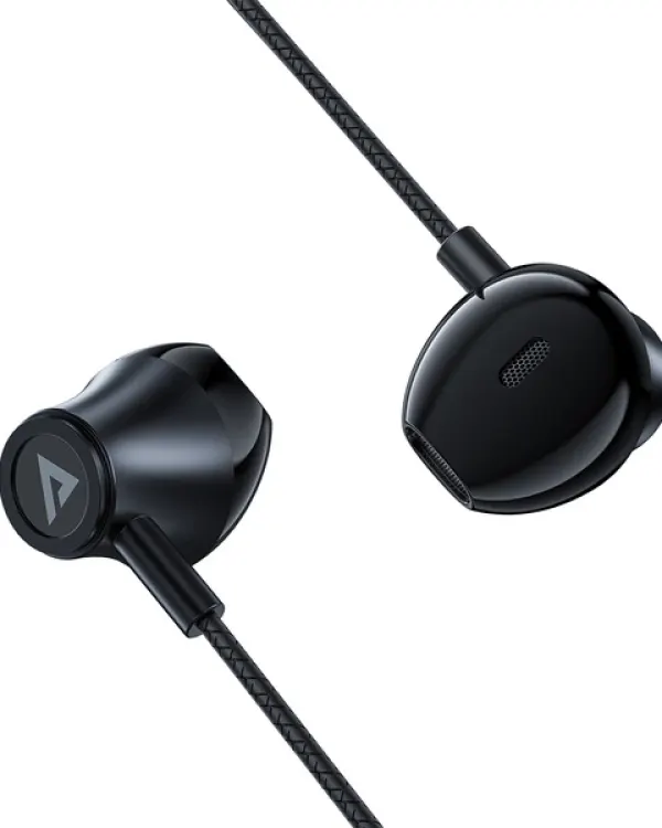 Acefast L2 in-ear headphones with USB-C connector, microphone and remote control 1.2 m - black alternate view 2