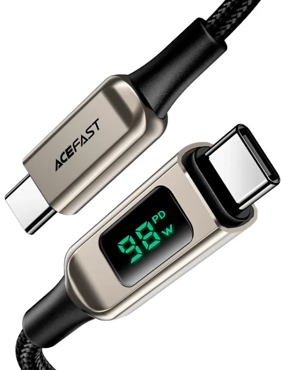 Charging Data Cable C6-03 USB-C to USB-C 100W Black alternate view 3