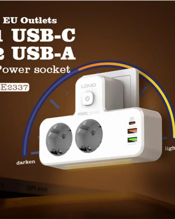 Ldnio Portable Electrical Extension Socket SE2337