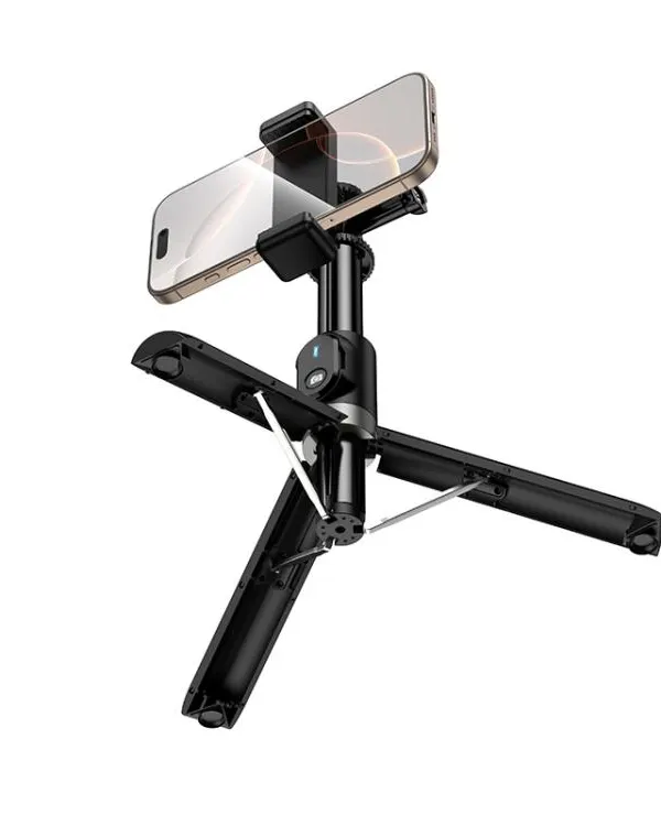HOCO K101 Prestigio Multifunctional Tripod Selfie Stick(Black) alternate view 2