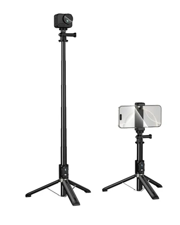 HOCO K101 Prestigio Multifunctional Tripod Selfie Stick(Black)